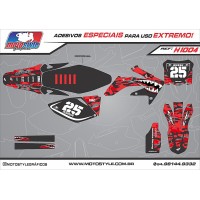 H1004 GRÁFICO ADESIVO HONDA CRF 250 - 450