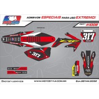 H1008 GRÁFICO ADESIVO HONDA CRF 250 - 450