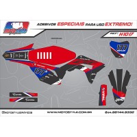 H1017 GRÁFICO ADESIVO HONDA CRF 250 - 450