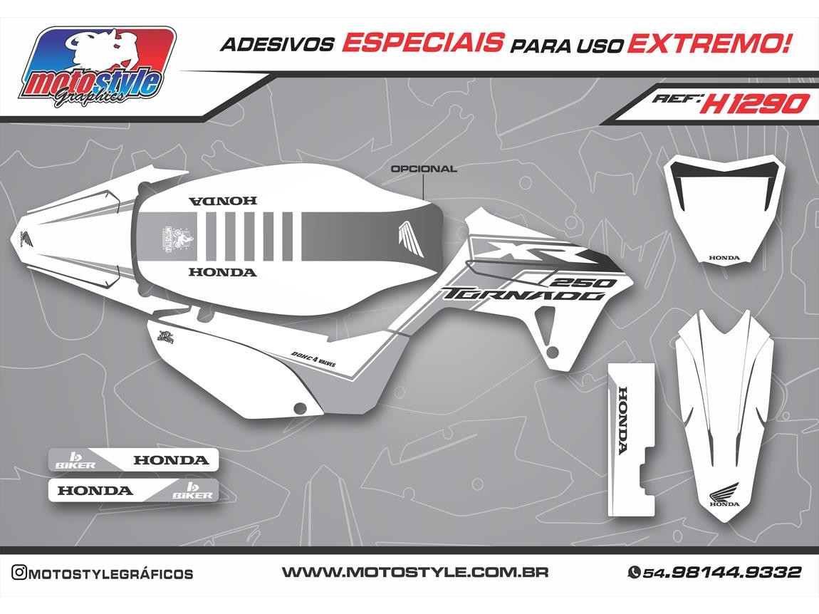 H1290 GRÁFICO ADESIVO HONDA TORNADO