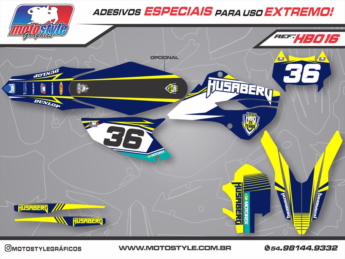 HB016 GRÁFICO ADESIVO HUSABERG
