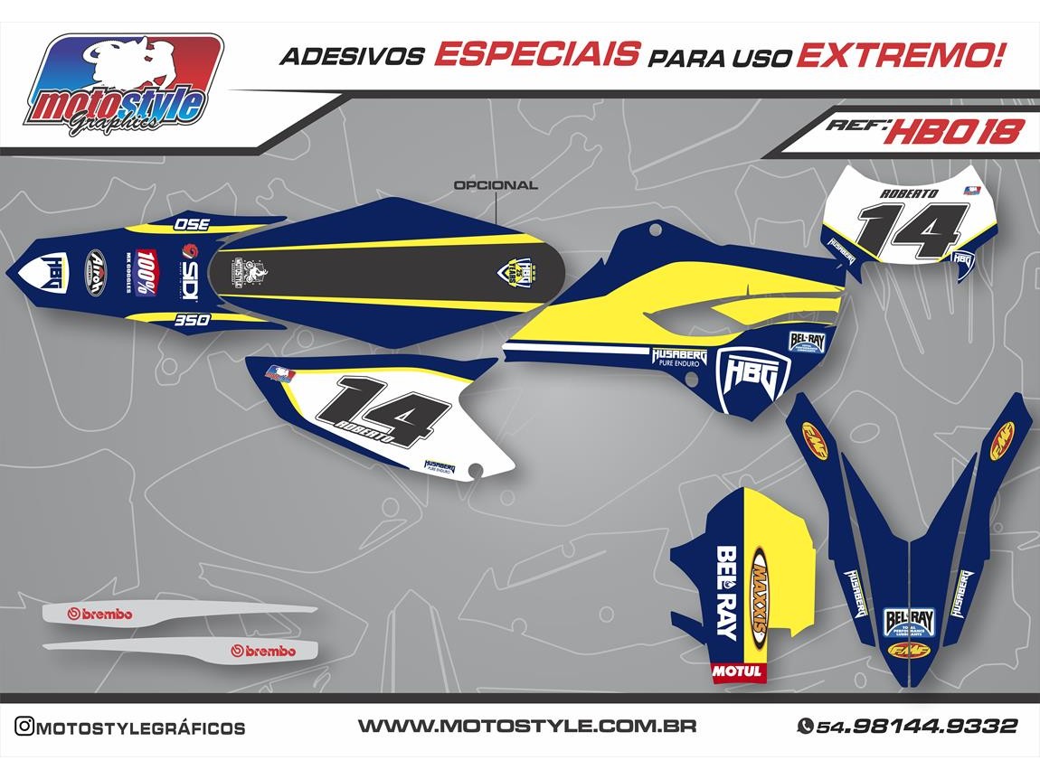 HB018 GRÁFICO ADESIVO HUSABERG