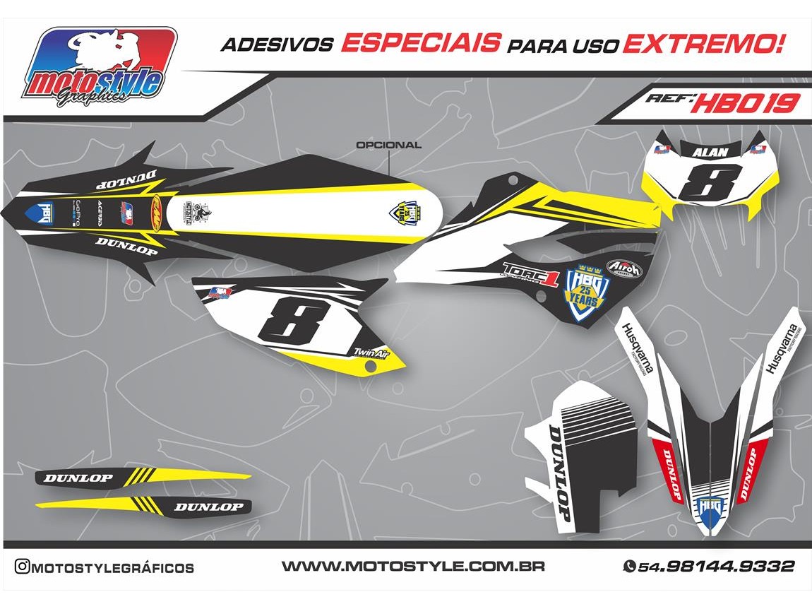 HB019 GRÁFICO ADESIVO HUSABERG