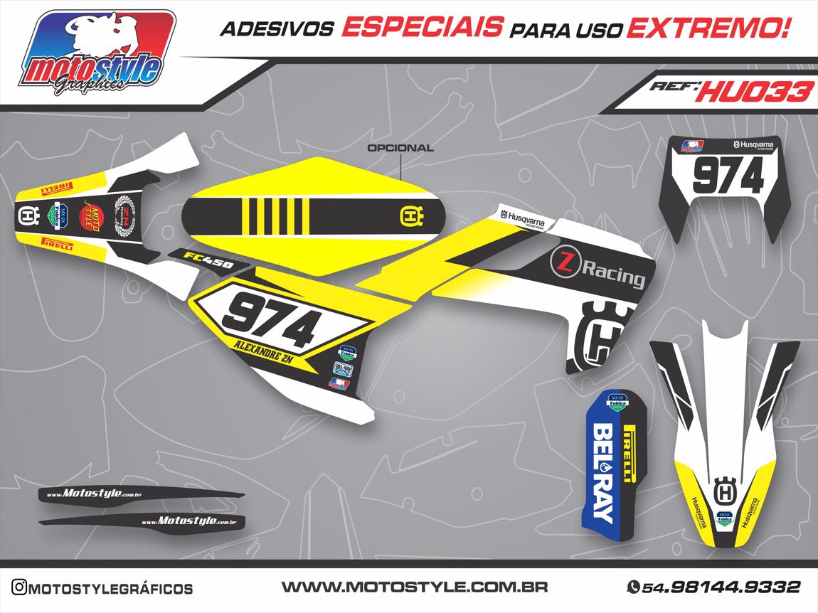 HU033 GRÁFICO ADESIVO HUSQVARNA