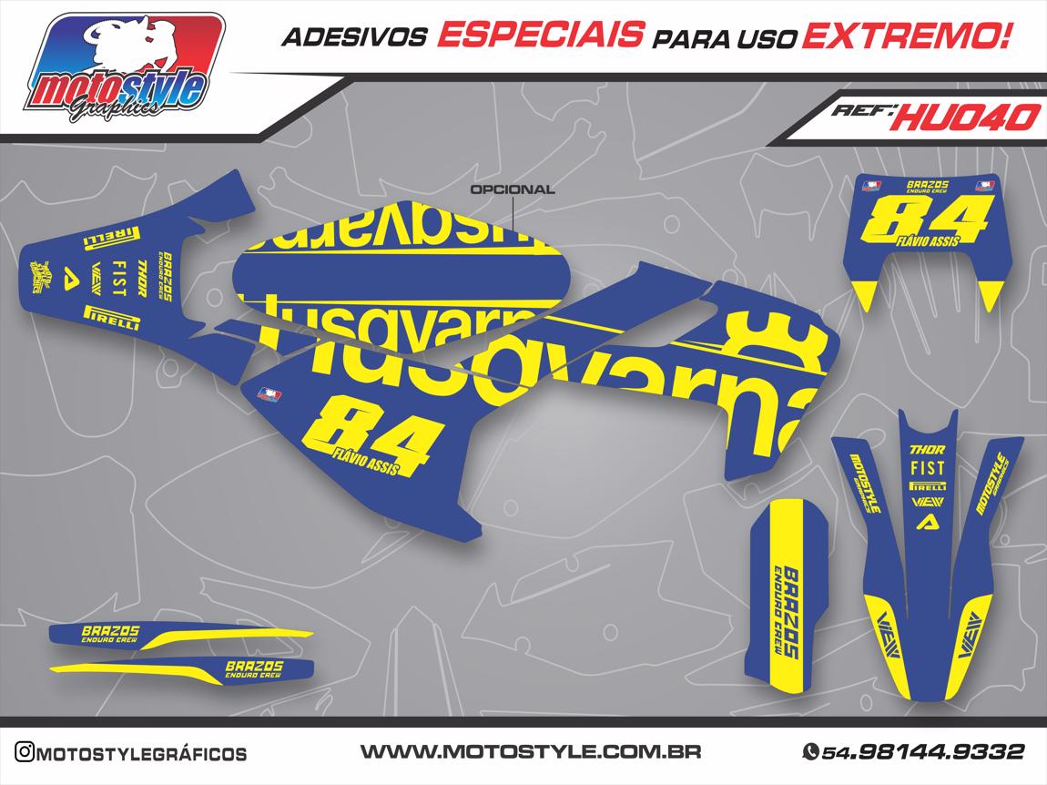 HU040 GRÁFICO ADESIVO HUSQVARNA