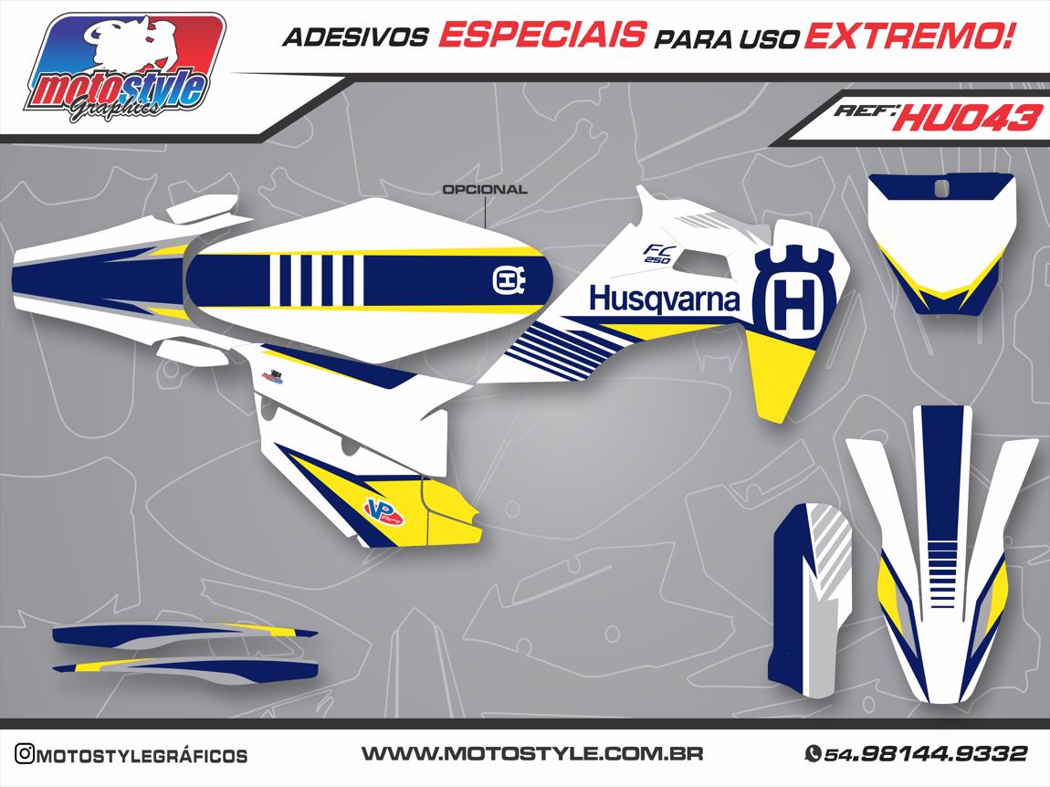 HU043 GRÁFICO ADESIVO HUSQVARNA