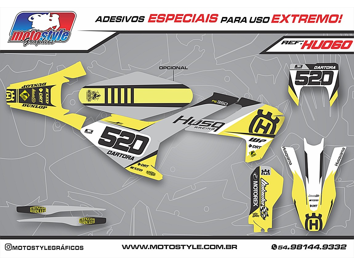 HU060 GRÁFICO ADESIVO HUSQVARNA