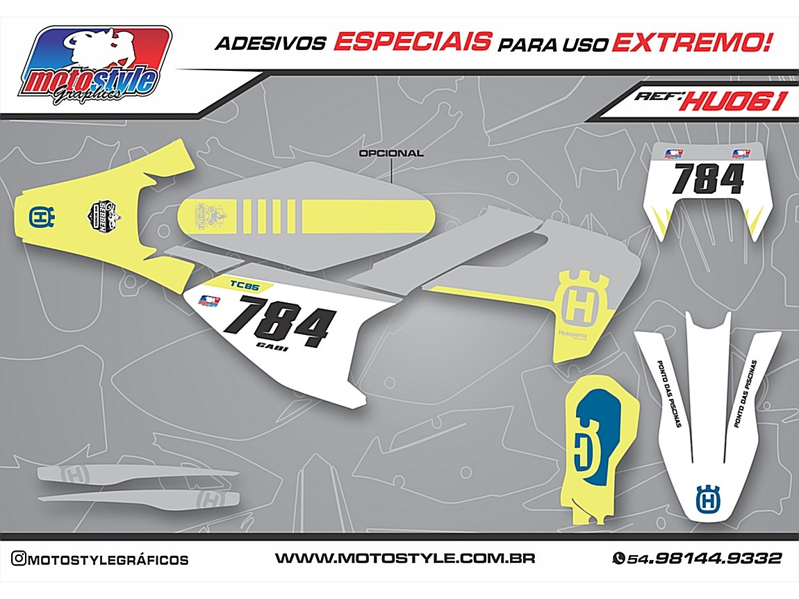 HU061 GRÁFICO ADESIVO HUSQVARNA