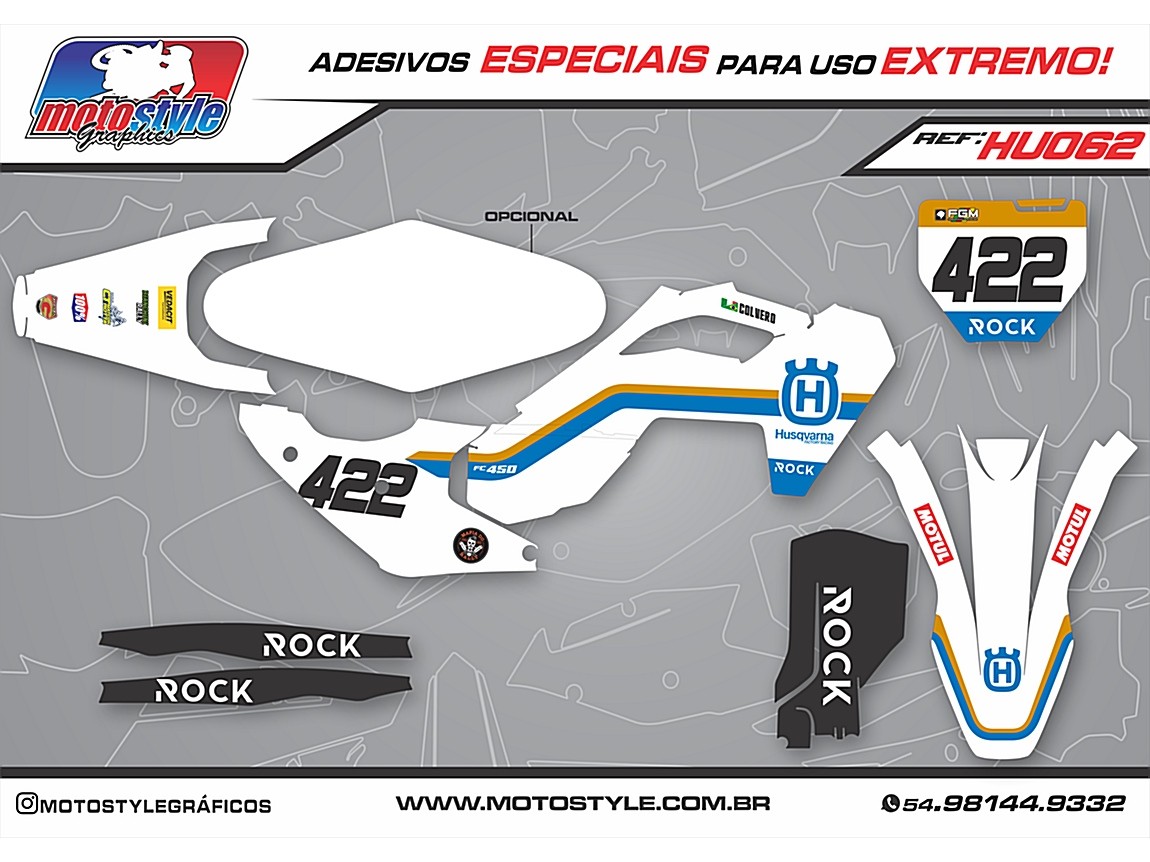HU062 GRÁFICO ADESIVO HUSQVARNA