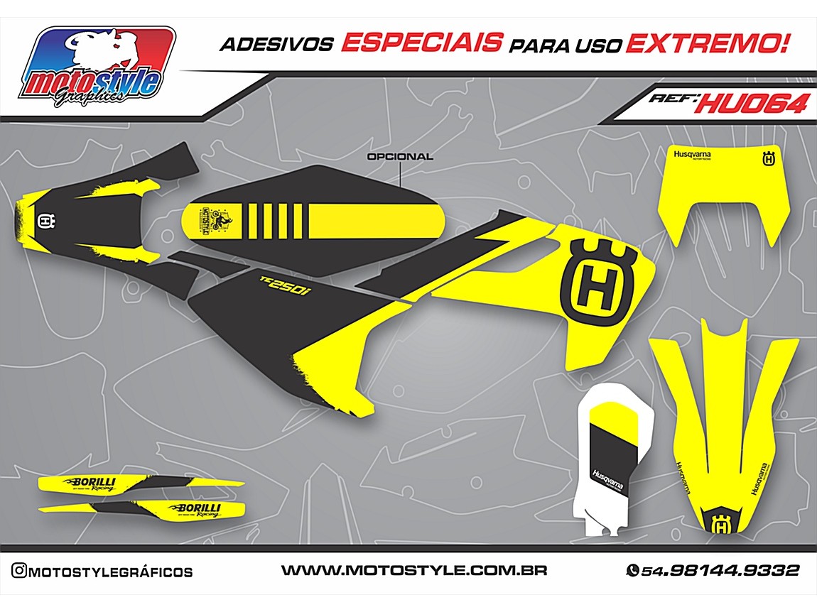 HU064 GRÁFICO ADESIVO HUSQVARNA