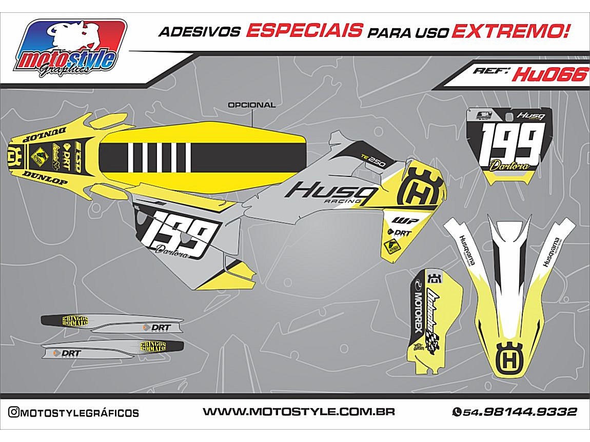 HU066 GRÁFICO ADESIVO HUSQVARNA