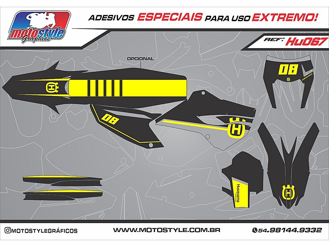 HU067 GRÁFICO ADESIVO HUSQVARNA