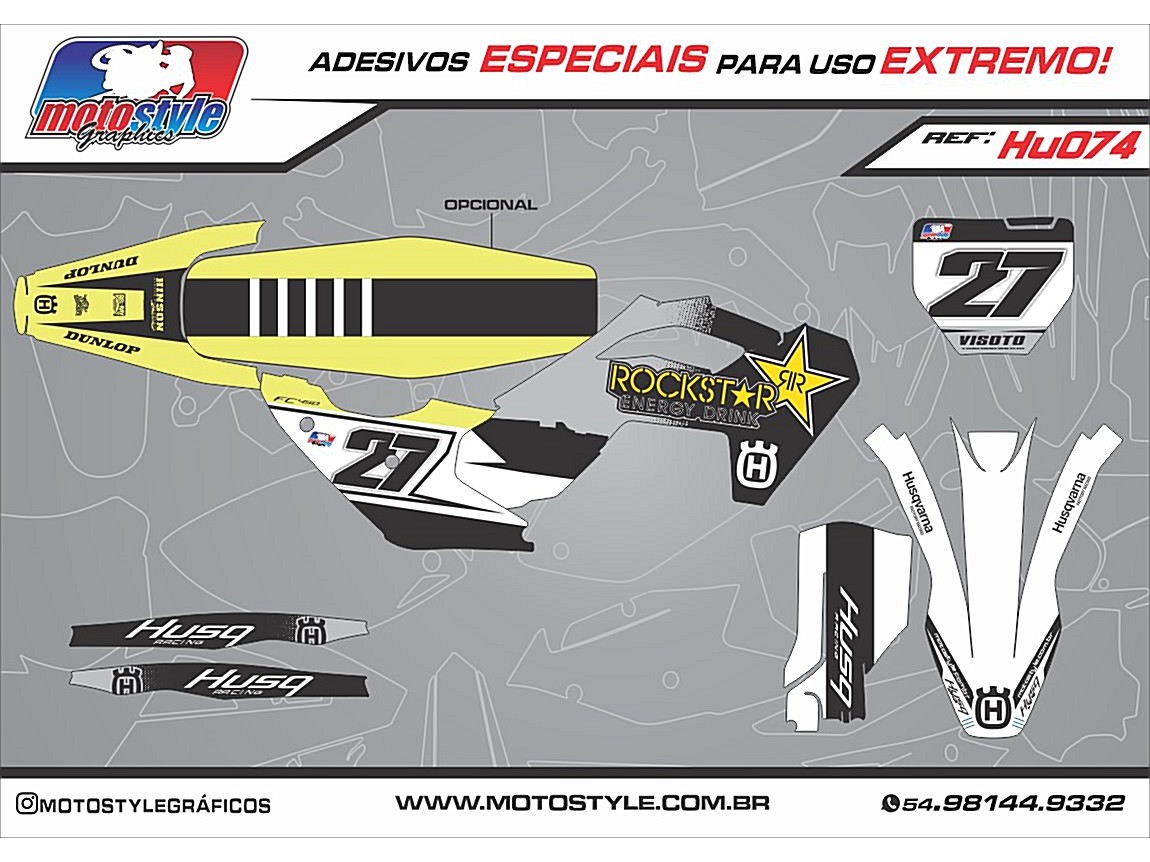 HU074 GRÁFICO ADESIVO HUSQVARNA