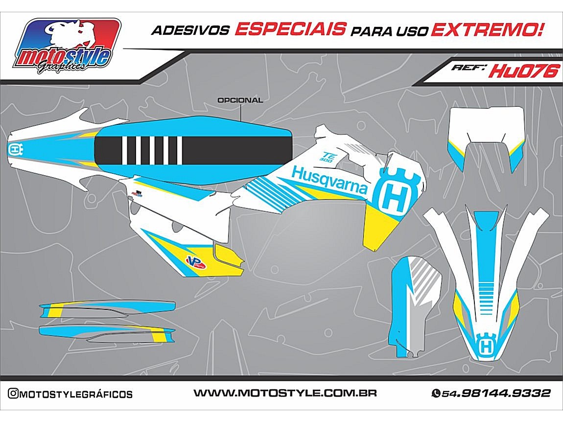 HU076 GRÁFICO ADESIVO HUSQVARNA