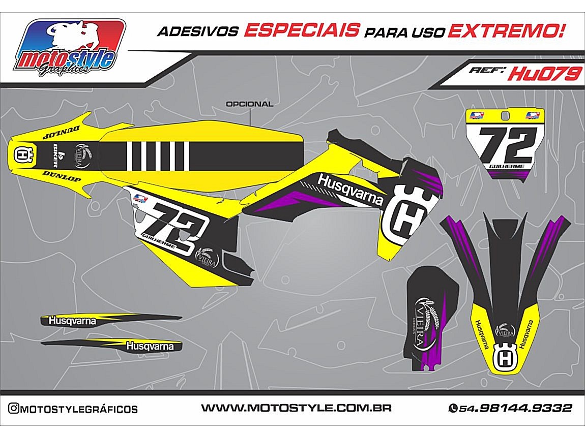 HU079 GRÁFICO ADESIVO HUSQVARNA