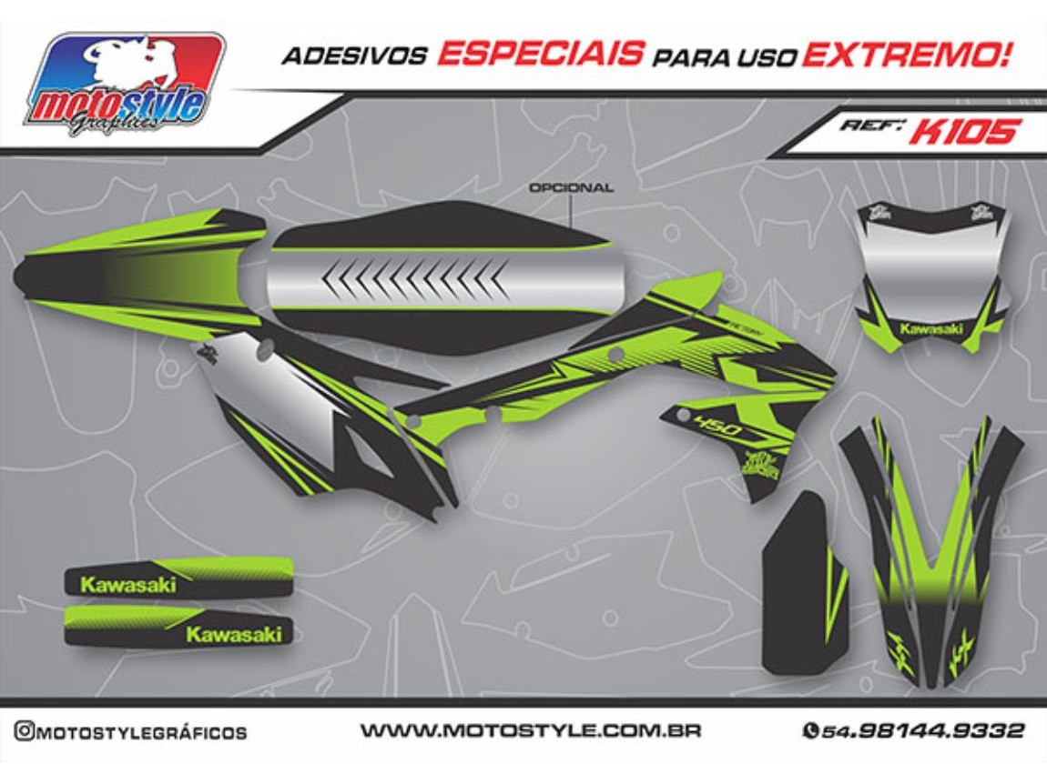 K105 GRÁFICO ADESIVO KAWASAKI