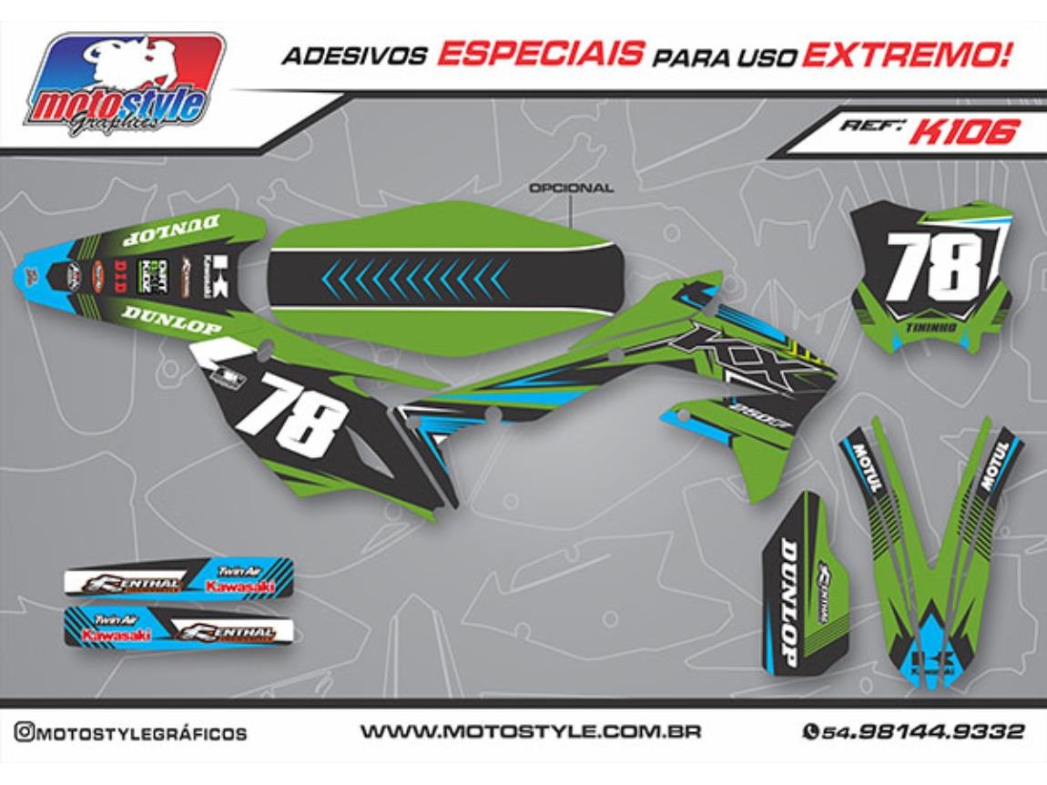 K106 GRÁFICO ADESIVO KAWASAKI
