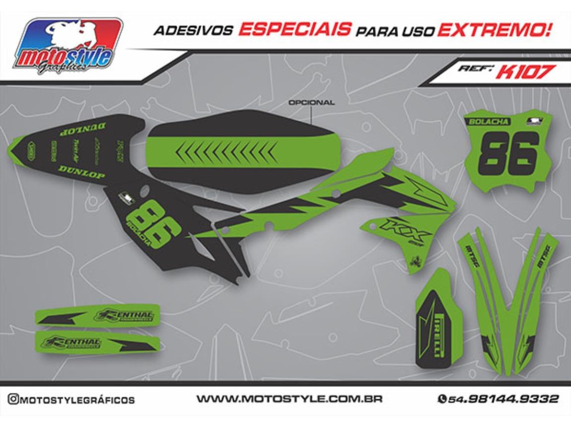 K107 GRÁFICO ADESIVO KAWASAKI