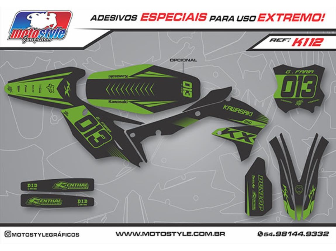 K112 GRÁFICO ADESIVO KAWASAKI