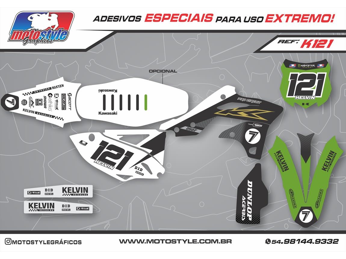 K121 GRÁFICO ADESIVO KAWASAKI