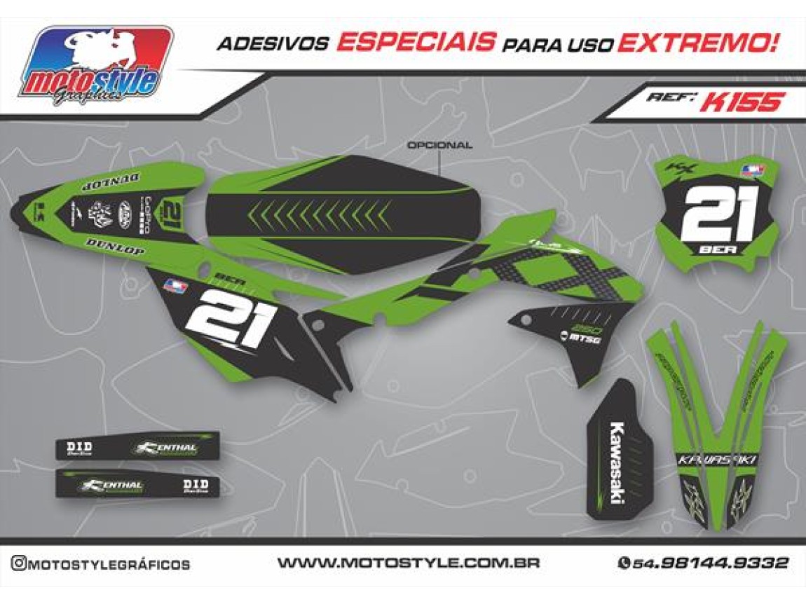 K155 GRÁFICO ADESIVO KAWASAKI