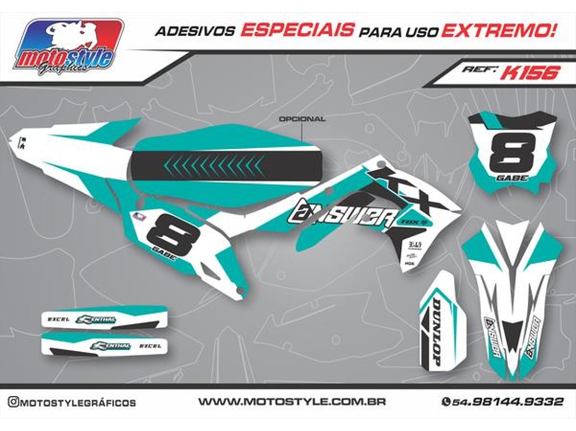 K156 GRÁFICO ADESIVO KAWASAKI