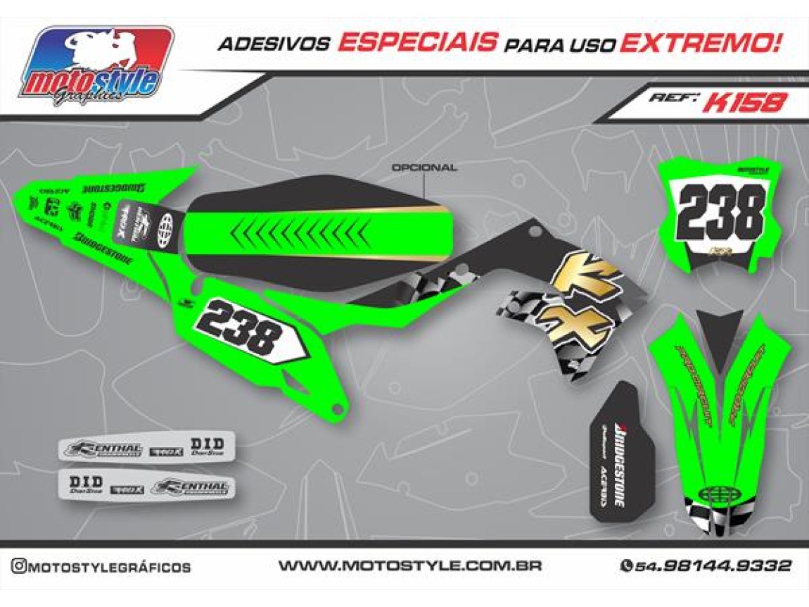 K158 GRÁFICO ADESIVO KAWASAKI