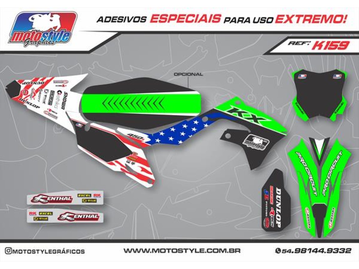 K159 GRÁFICO ADESIVO KAWASAKI