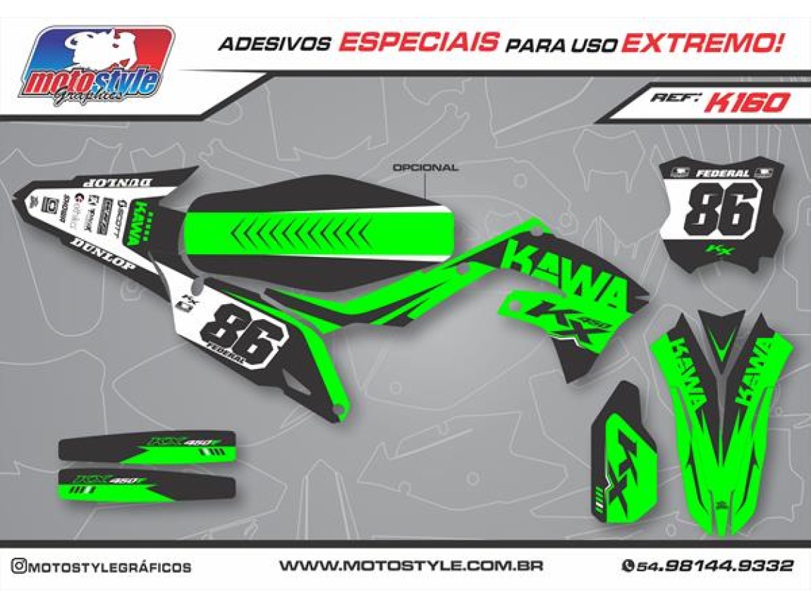 K160 GRÁFICO ADESIVO KAWASAKI