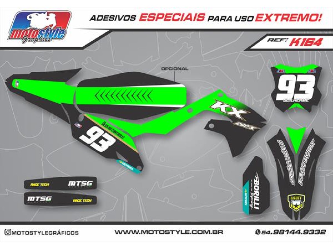 K164 GRÁFICO ADESIVO KAWASAKI