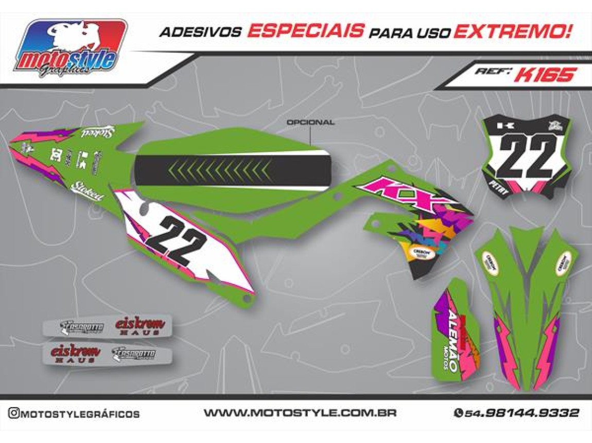 K165 GRÁFICO ADESIVO KAWASAKI