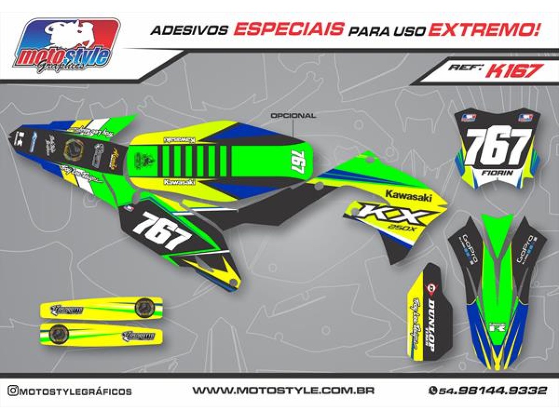 K167 GRÁFICO ADESIVO KAWASAKI