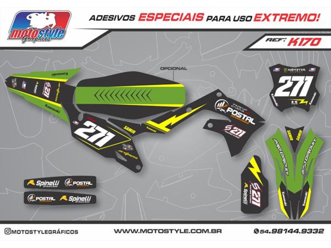 K170 GRÁFICO ADESIVO KAWASAKI