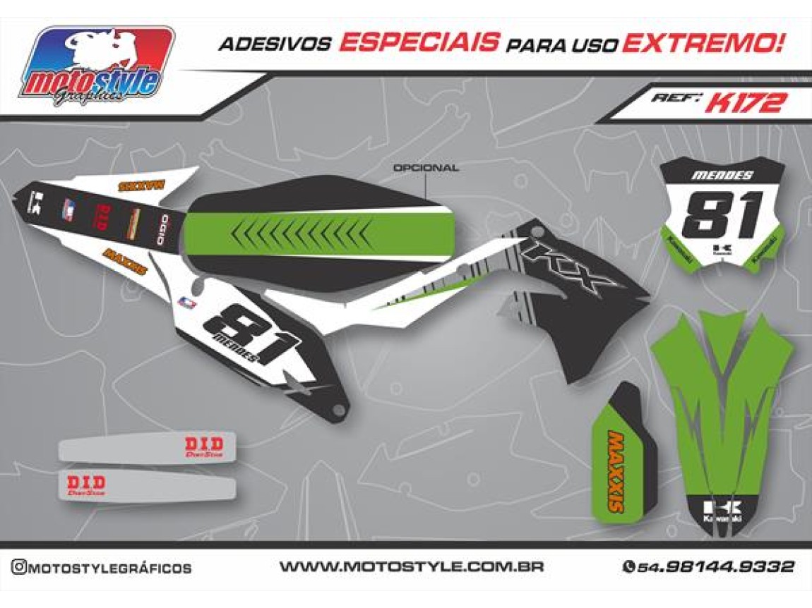 K172 GRÁFICO ADESIVO KAWASAKI
