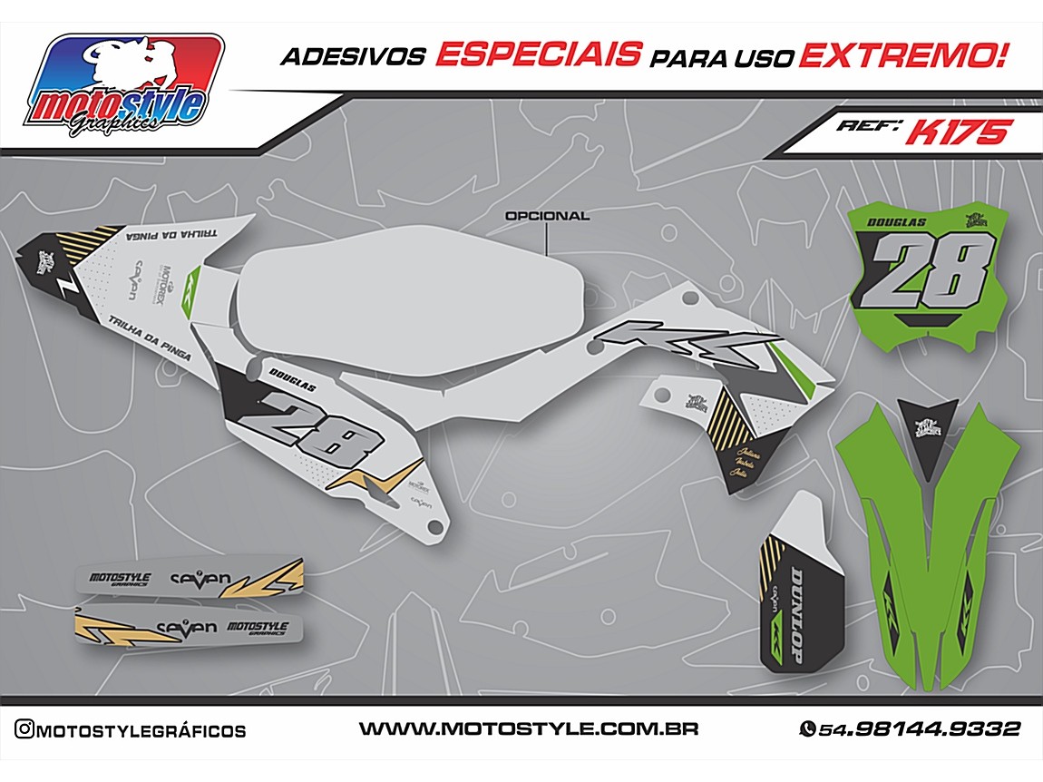 K175 GRÁFICO ADESIVO KAWASAKI