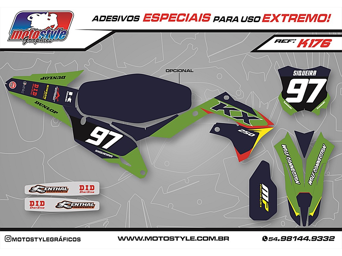 K176 GRÁFICO ADESIVO KAWASAKI