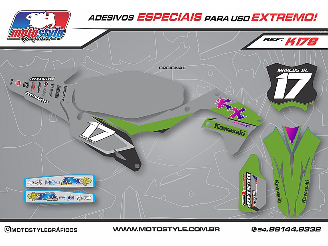 K178 GRÁFICO ADESIVO KAWASAKI