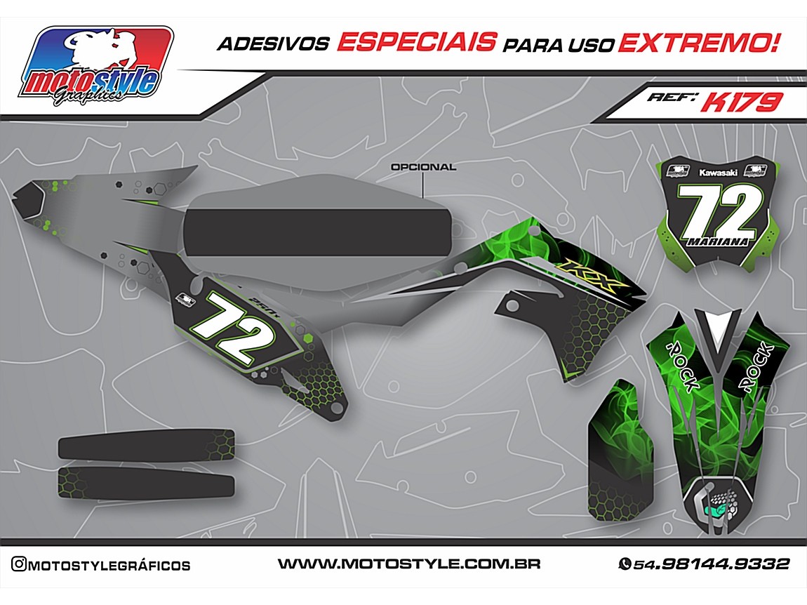 K179 GRÁFICO ADESIVO KAWASAKI
