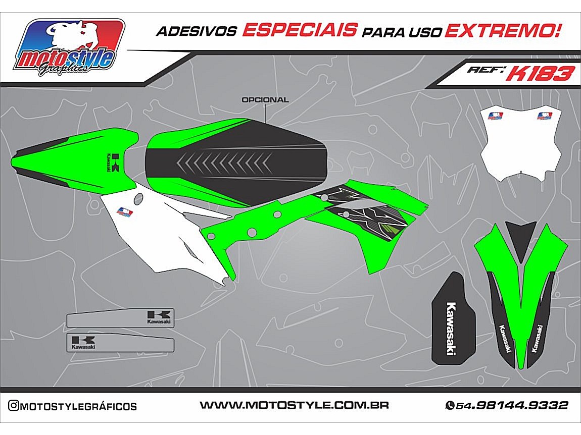 K183 GRÁFICO ADESIVO KAWASAKI