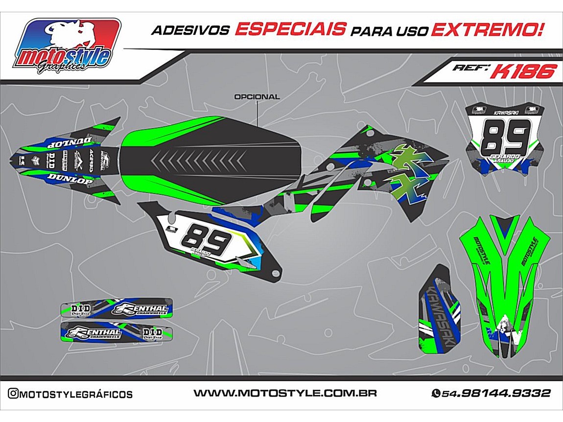 K186 GRÁFICO ADESIVO KAWASAKI