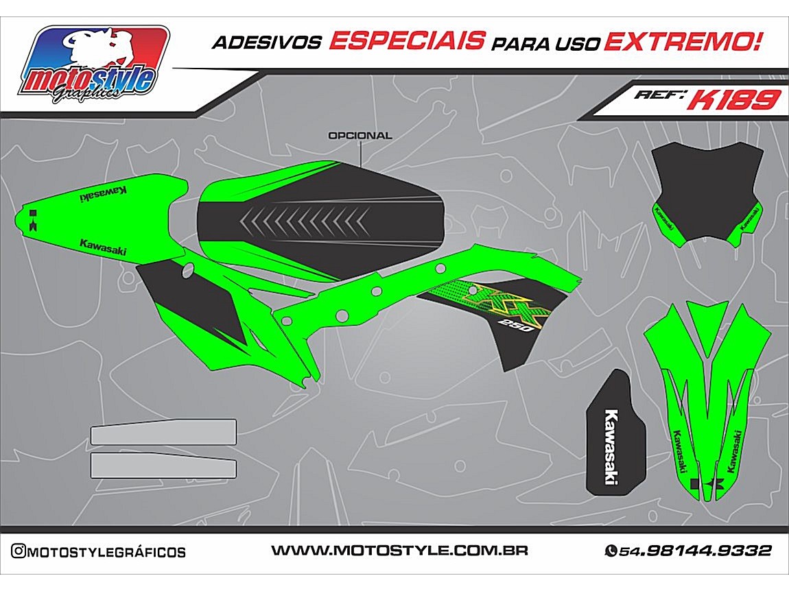 K189 GRÁFICO ADESIVO KAWASAKI