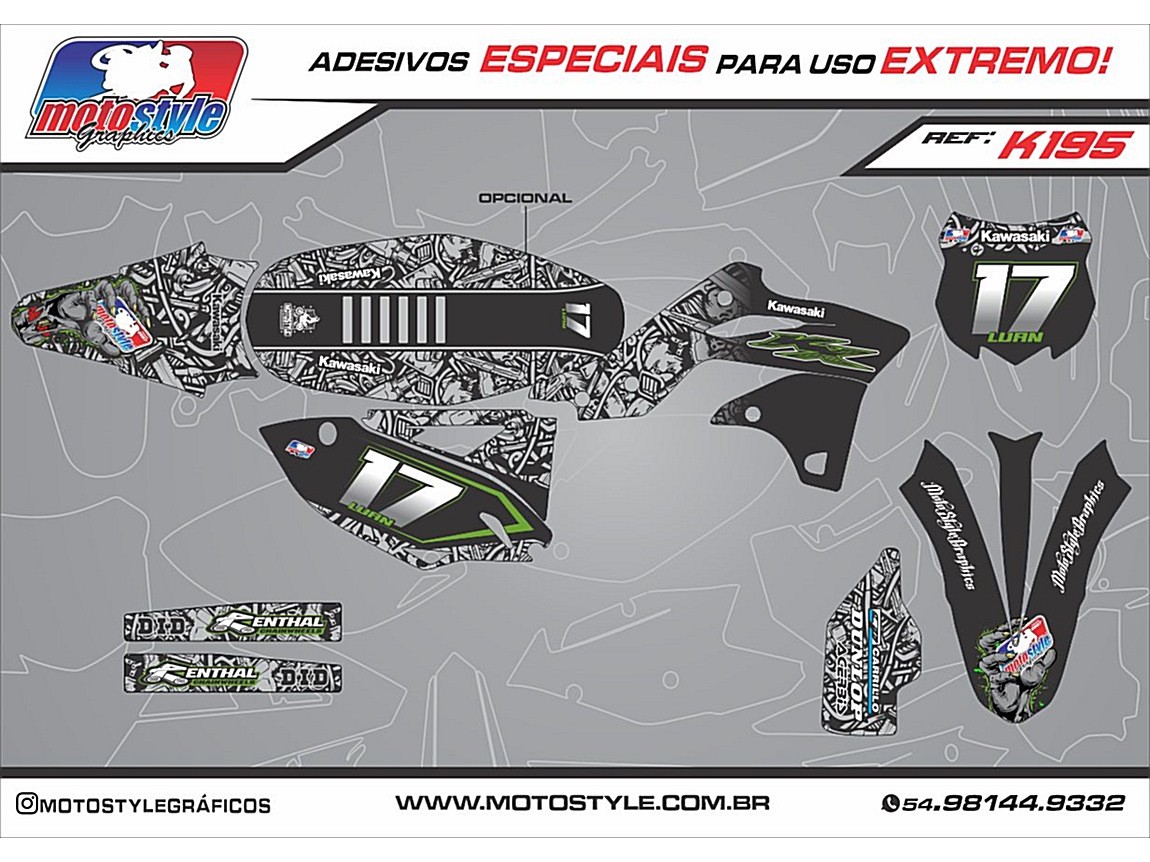 K195 GRÁFICO ADESIVO KAWASAKI