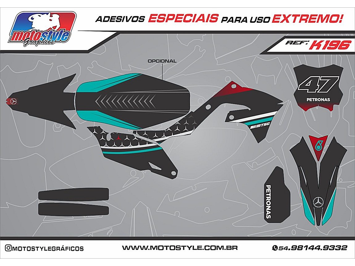 K196 GRÁFICO ADESIVO KAWASAKI