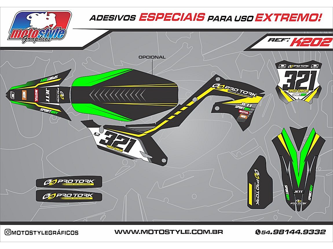 K202 GRÁFICO ADESIVO KAWASAKI