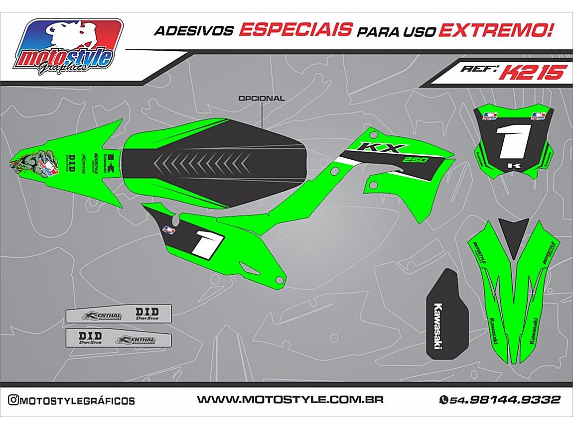 K215 GRÁFICO ADESIVO KAWASAKI