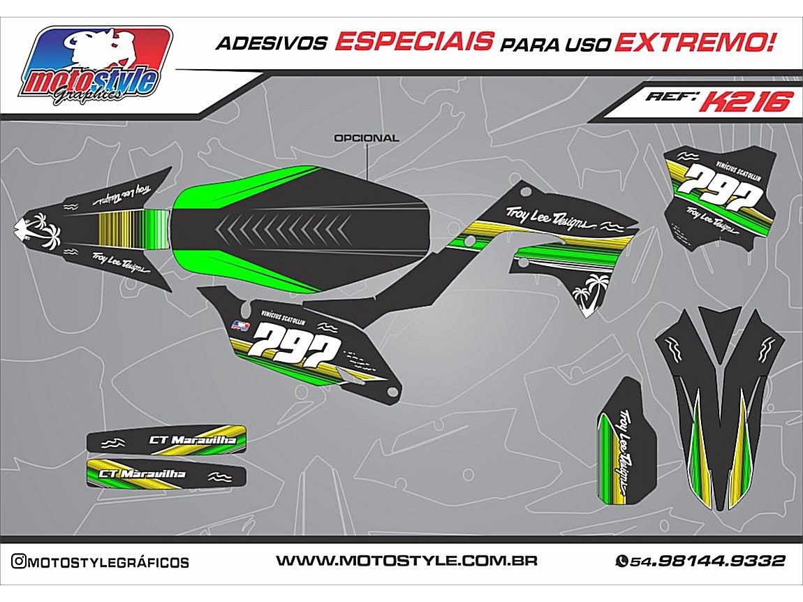 K216 GRÁFICO ADESIVO KAWASAKI