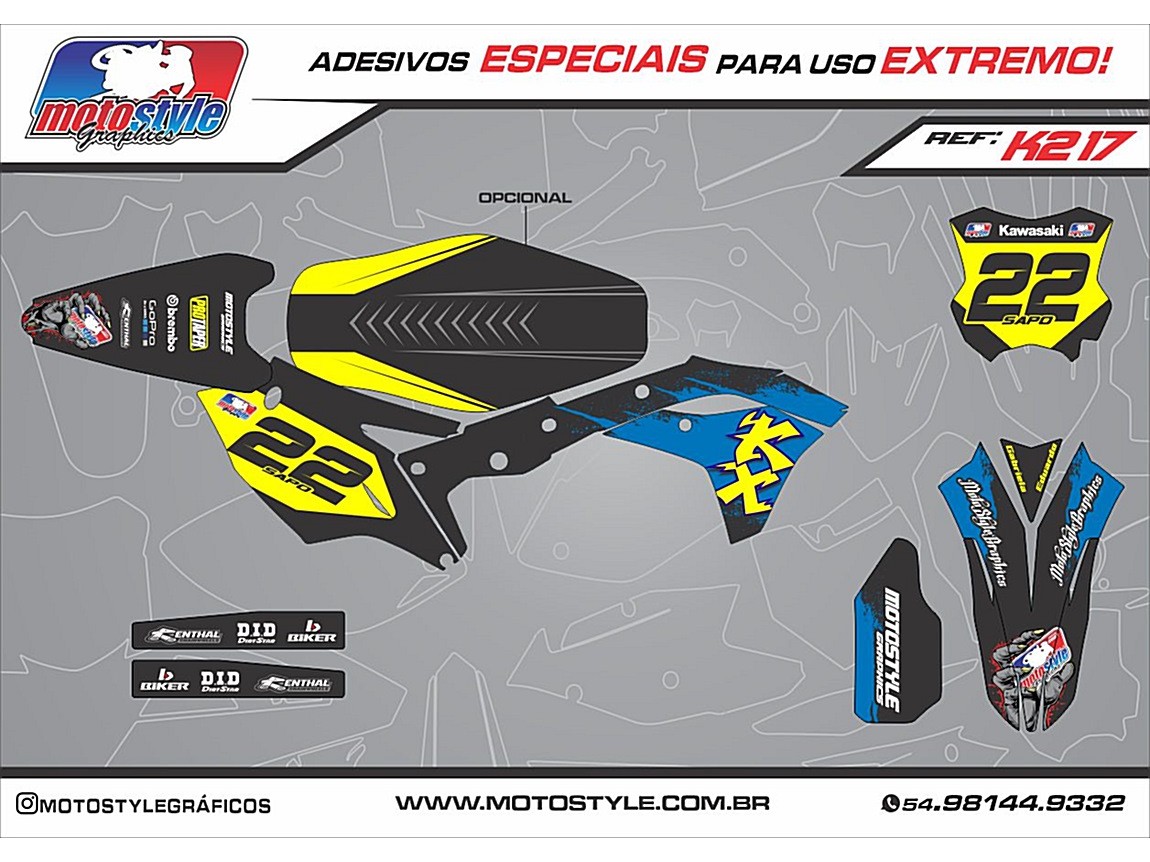 K217 GRÁFICO ADESIVO KAWASAKI