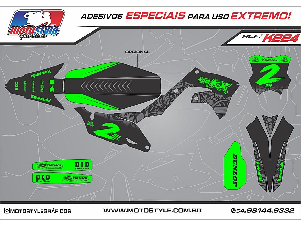 K224 GRÁFICO ADESIVO KAWASAKI