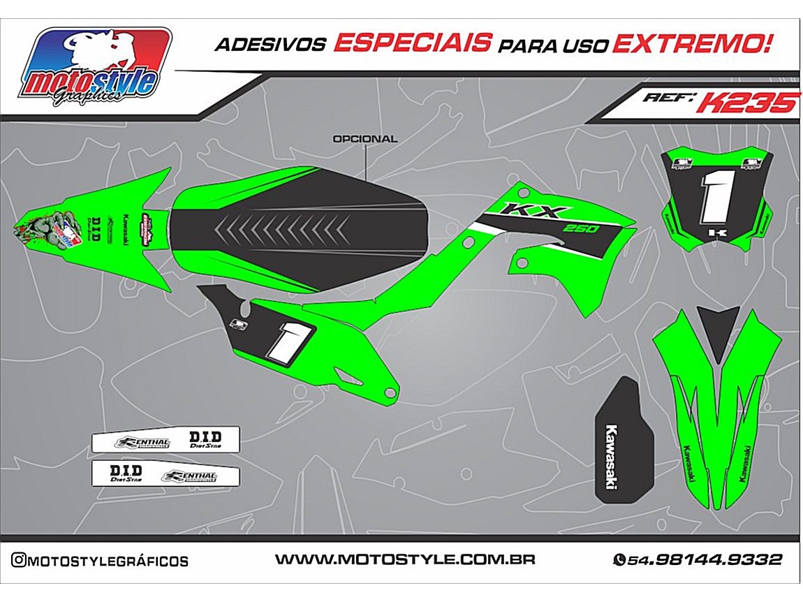 K235 GRÁFICO ADESIVO KAWASAKI