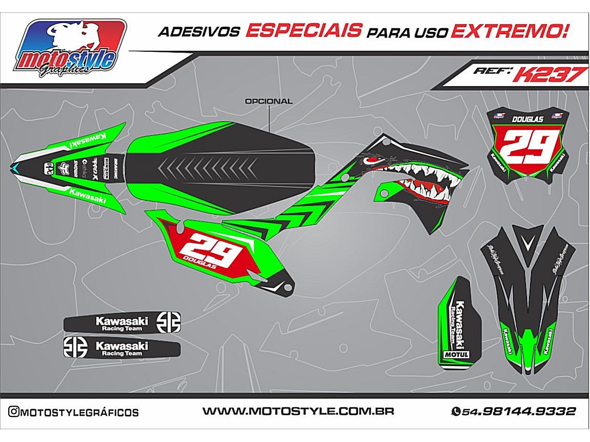 K237 GRÁFICO ADESIVO KAWASAKI